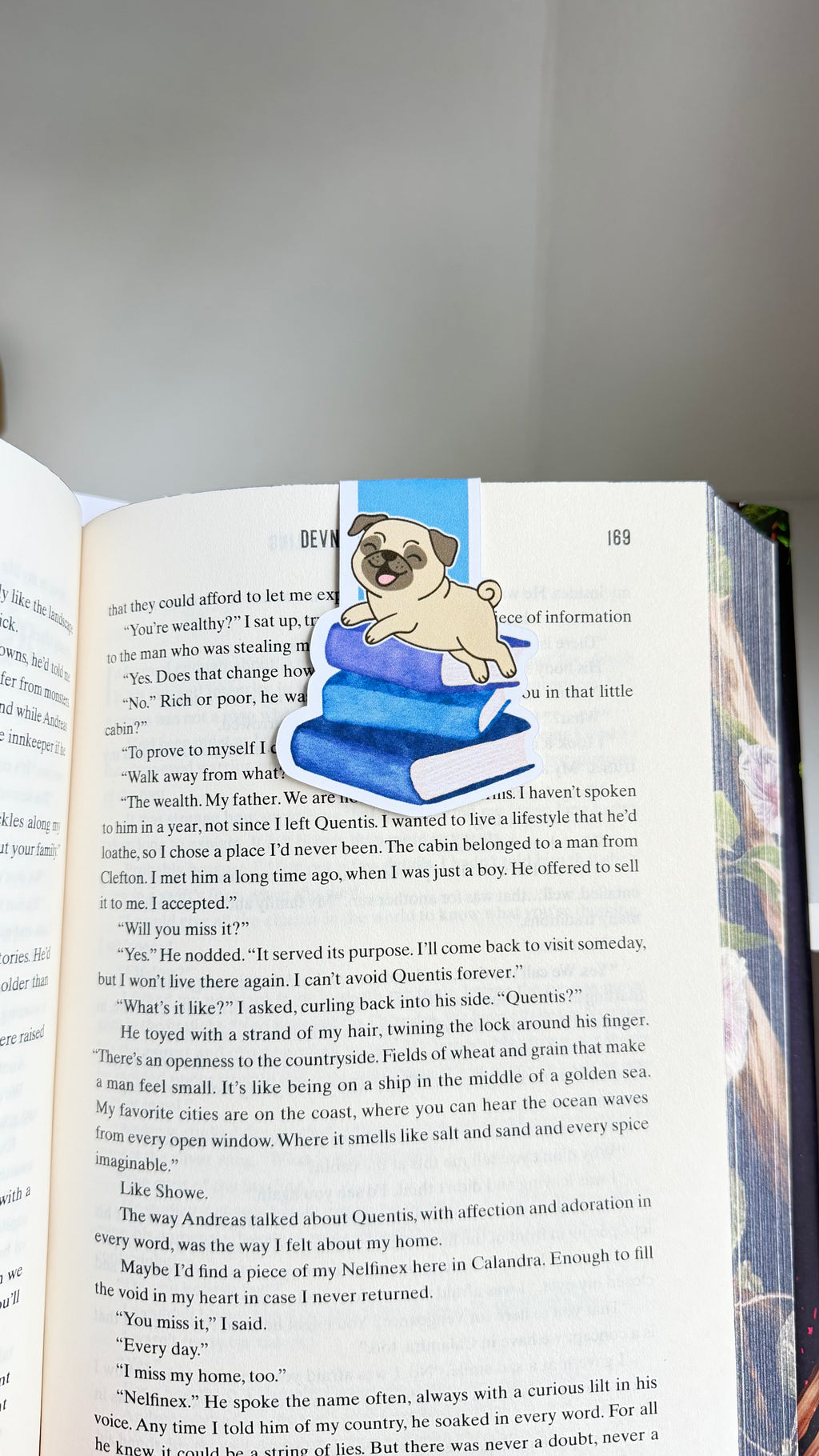 Frenchy on my Book Magnetic Bookmark