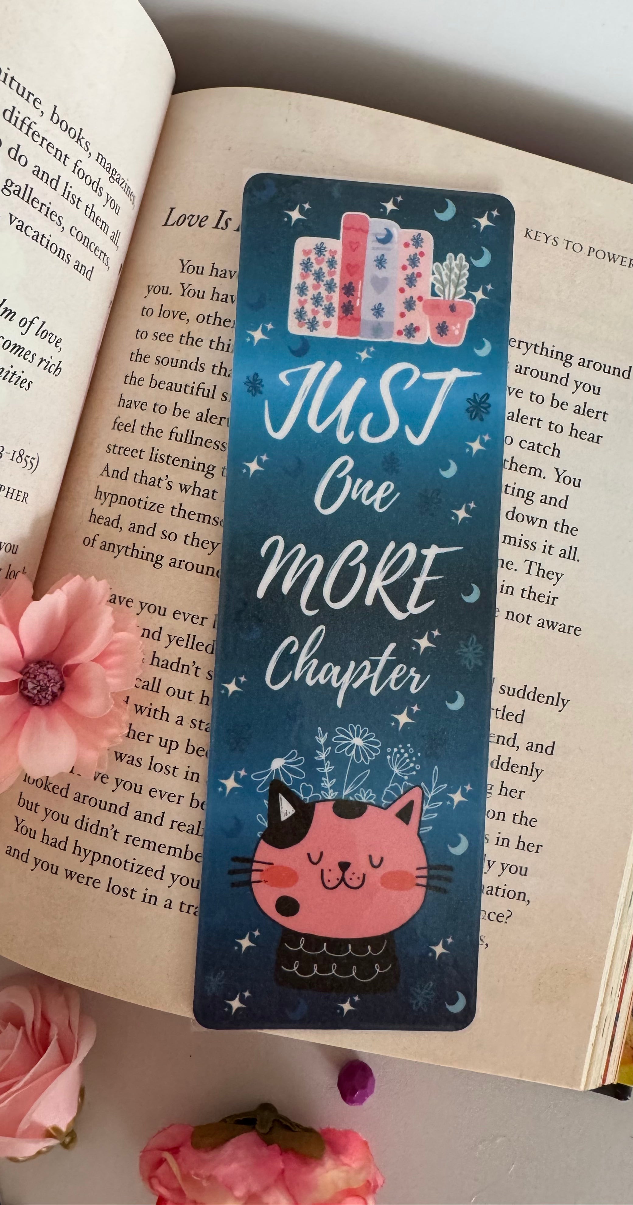 CatBook Just One More Chapter Bookmark