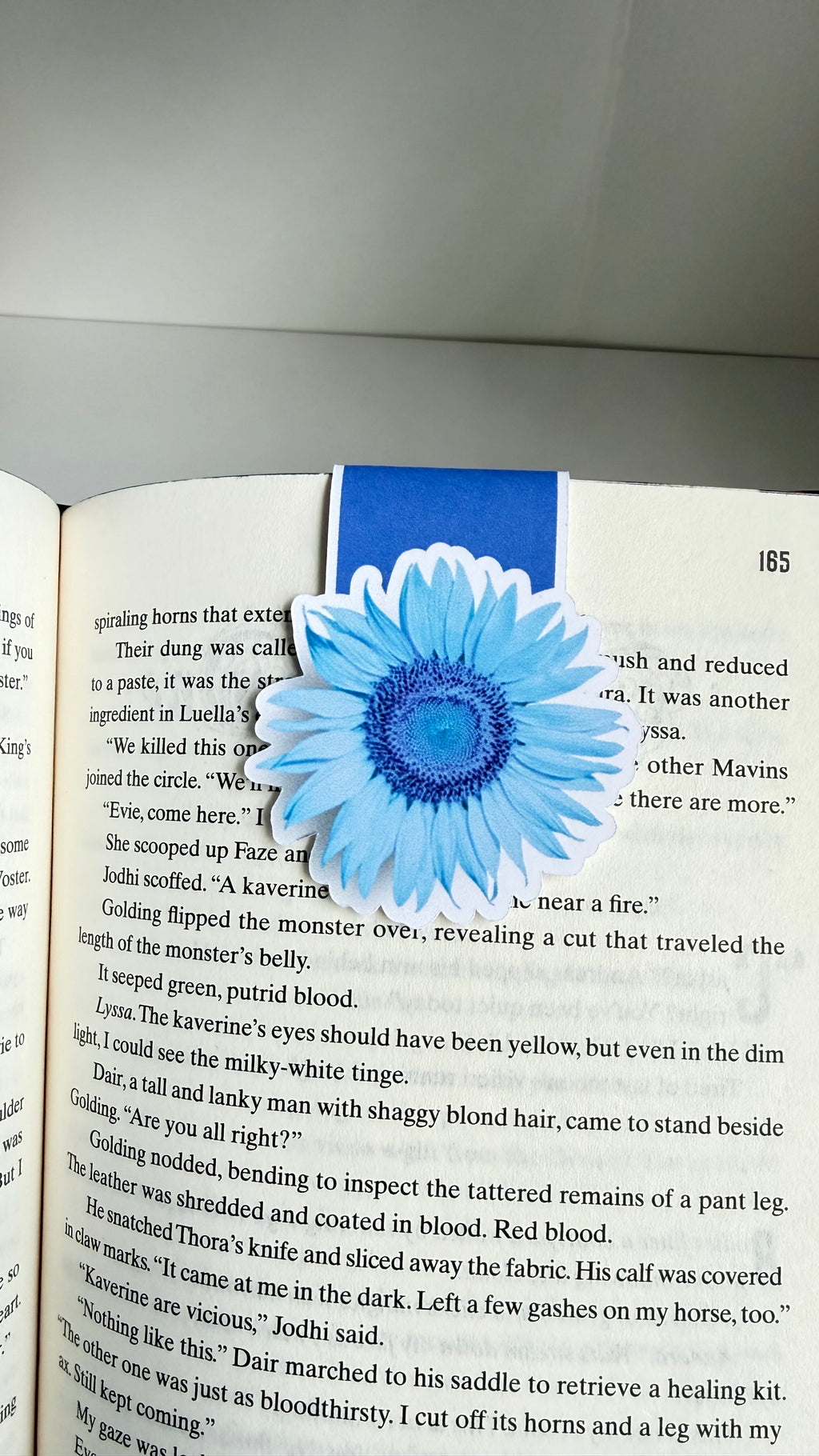 Blueflower Magnetic Bookmark