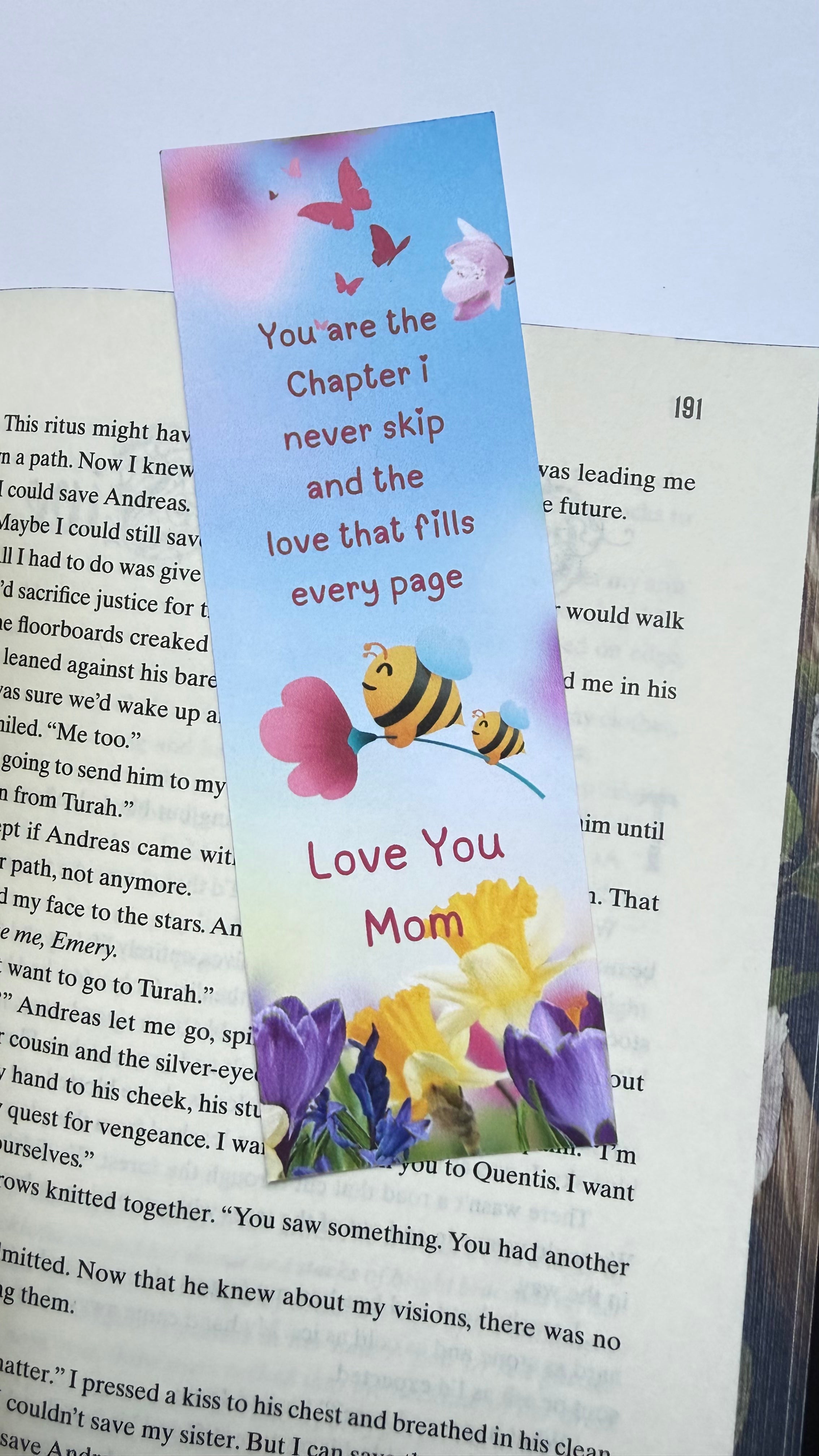 Love You Mom Bookmark