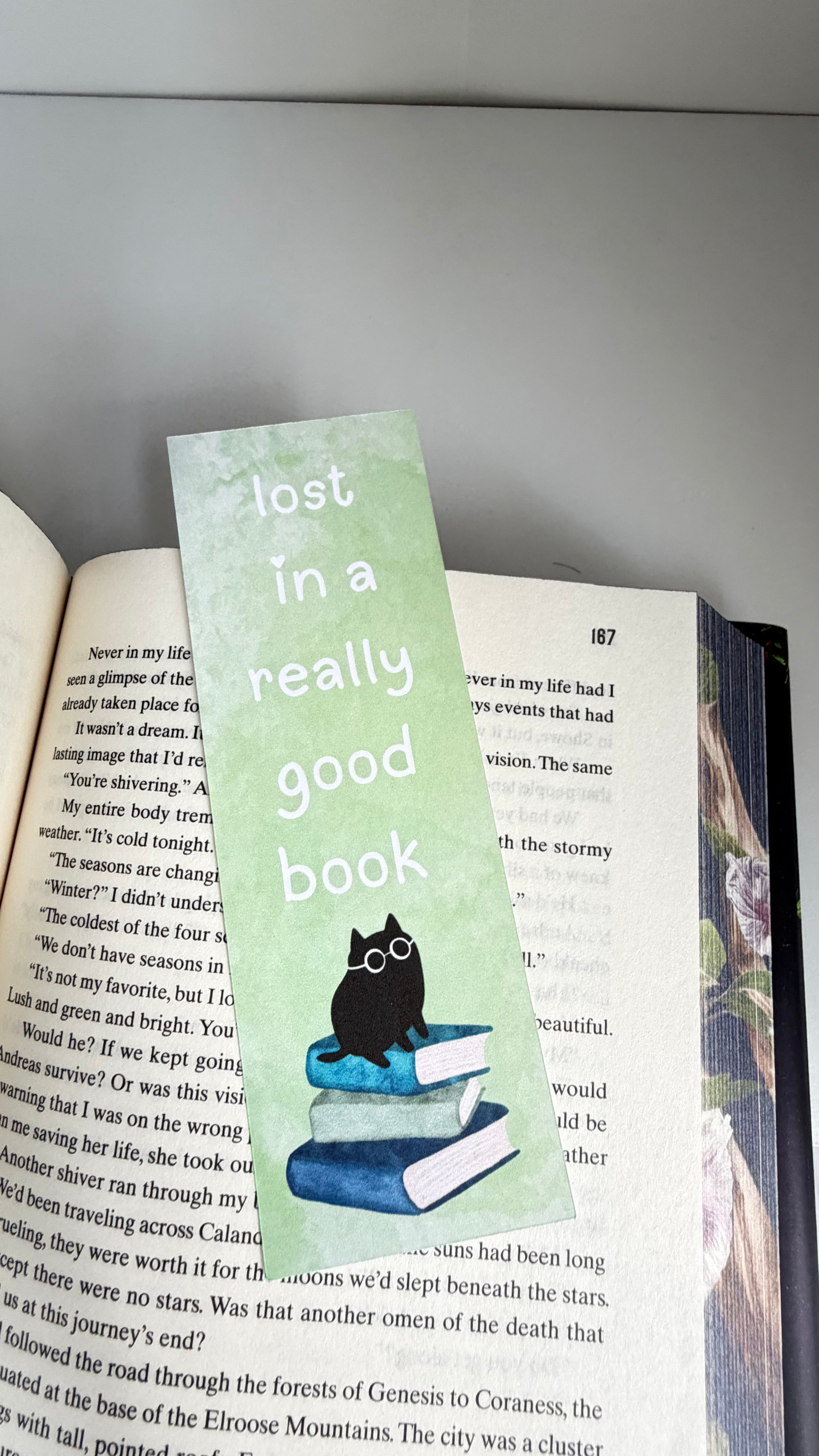 Kitty on my Books Bookmark