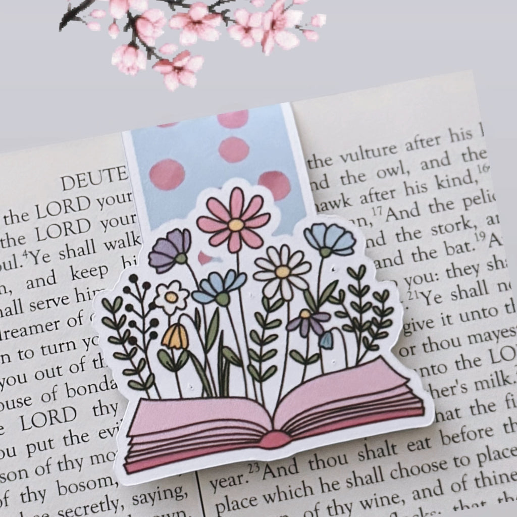 FlowerBook Magnetic Bookmark