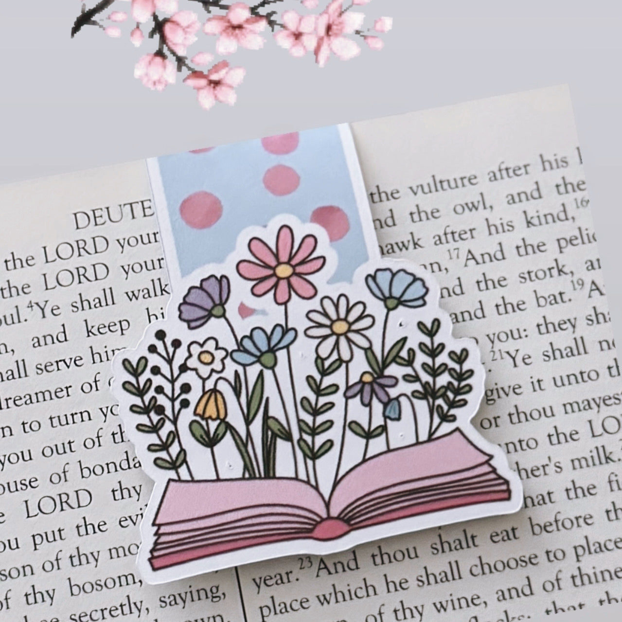 FlowerBook Magnetic Bookmark