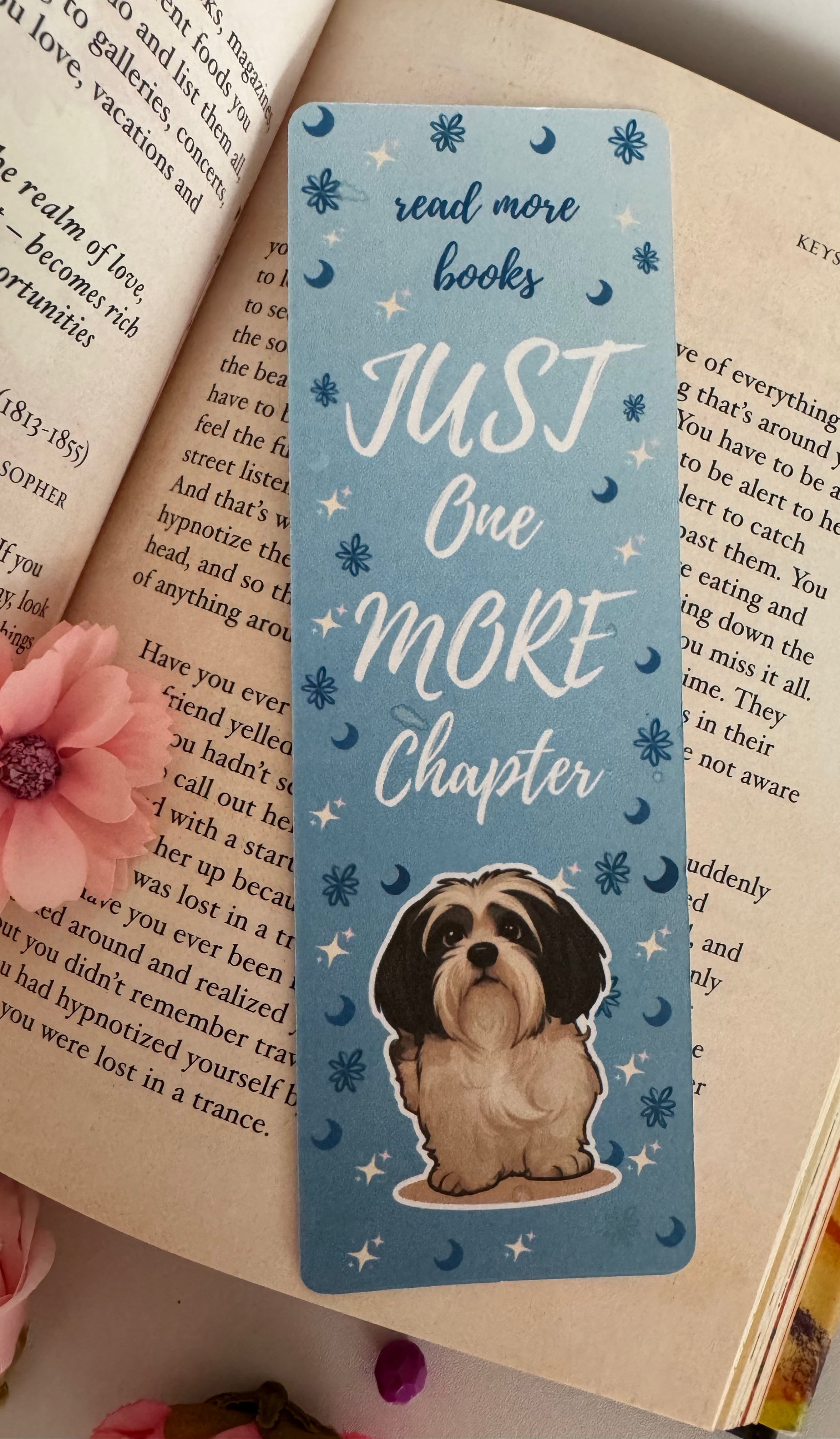 Personalized Dog Just One More Chapter Bookmark