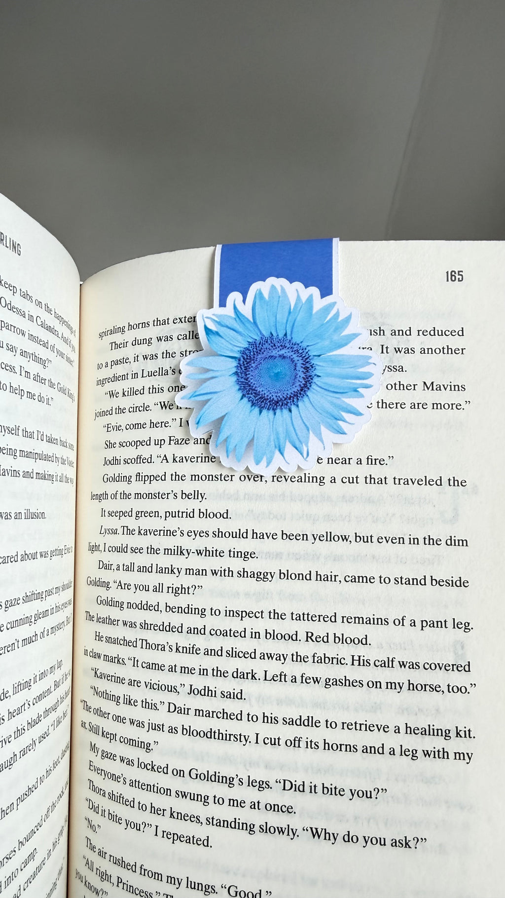 Blueflower Magnetic Bookmark