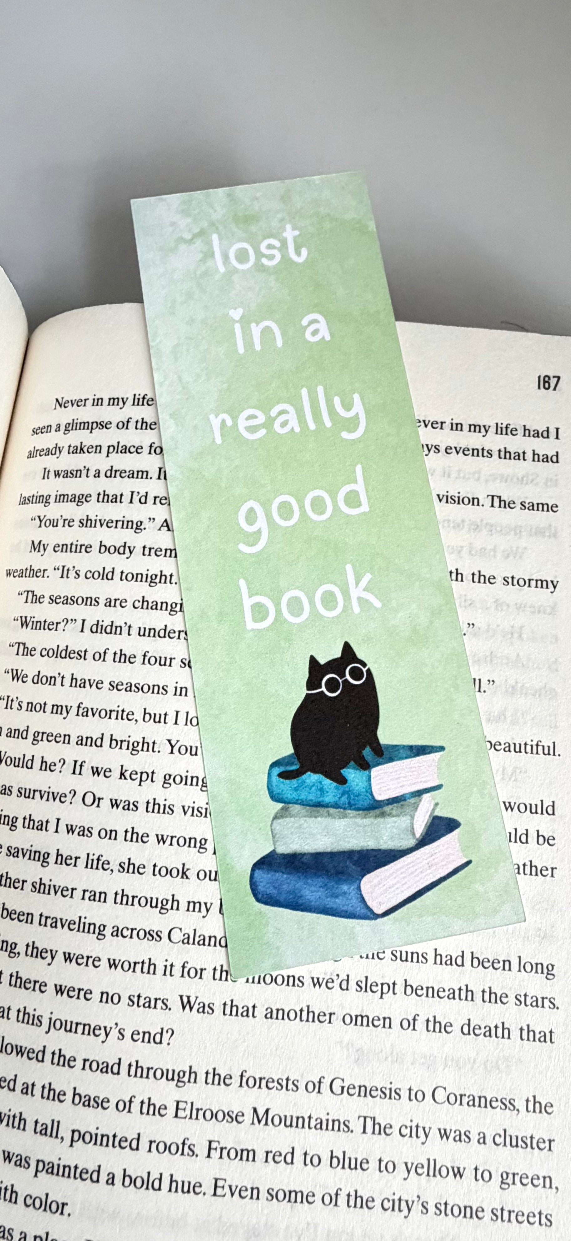 Kitty on my Books Bookmark