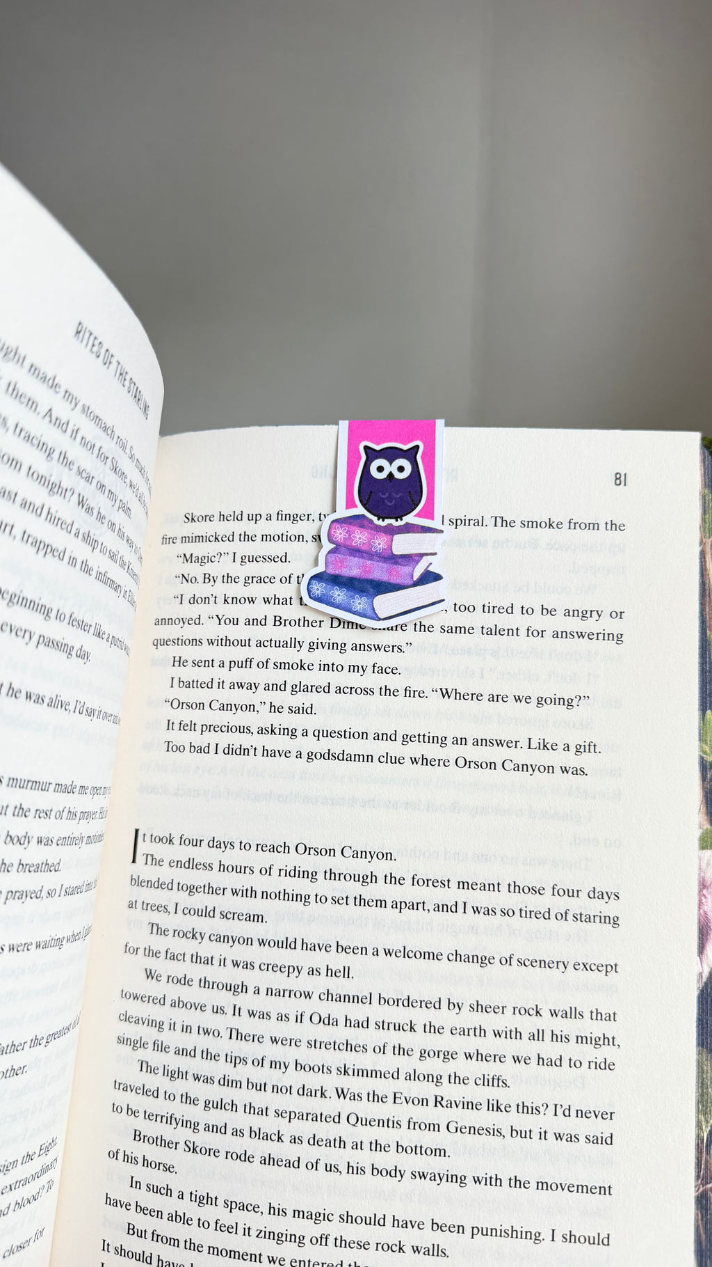 Night Owl Magnetic Bookmark