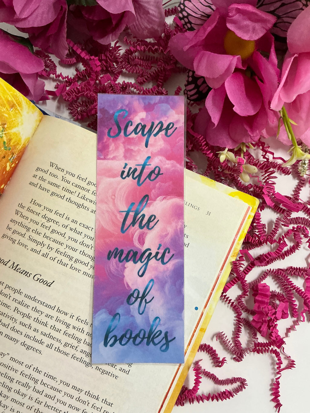 Scape into the Magic of Books Bookmark