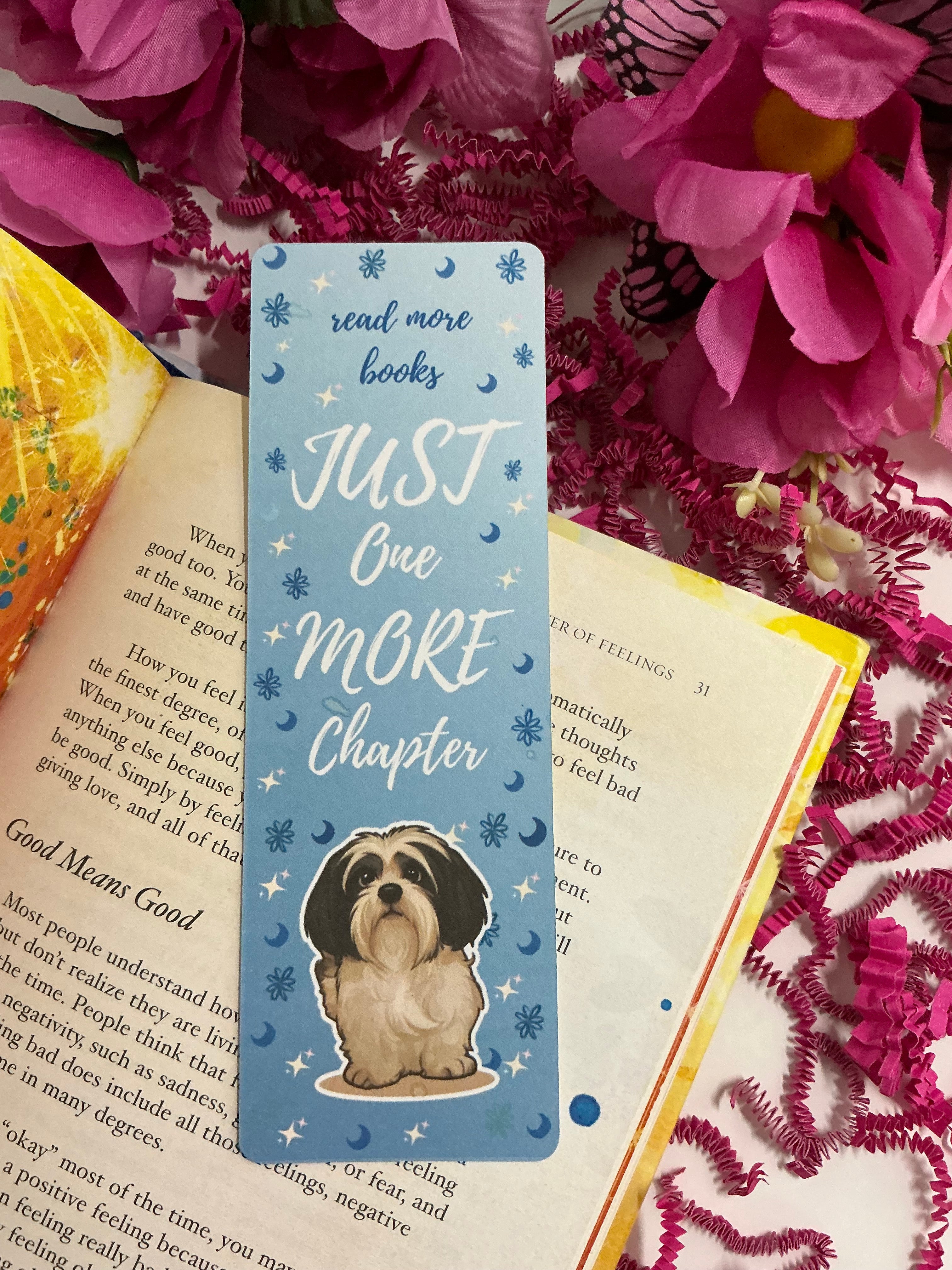 Personalized Dog Just One More Chapter Bookmark