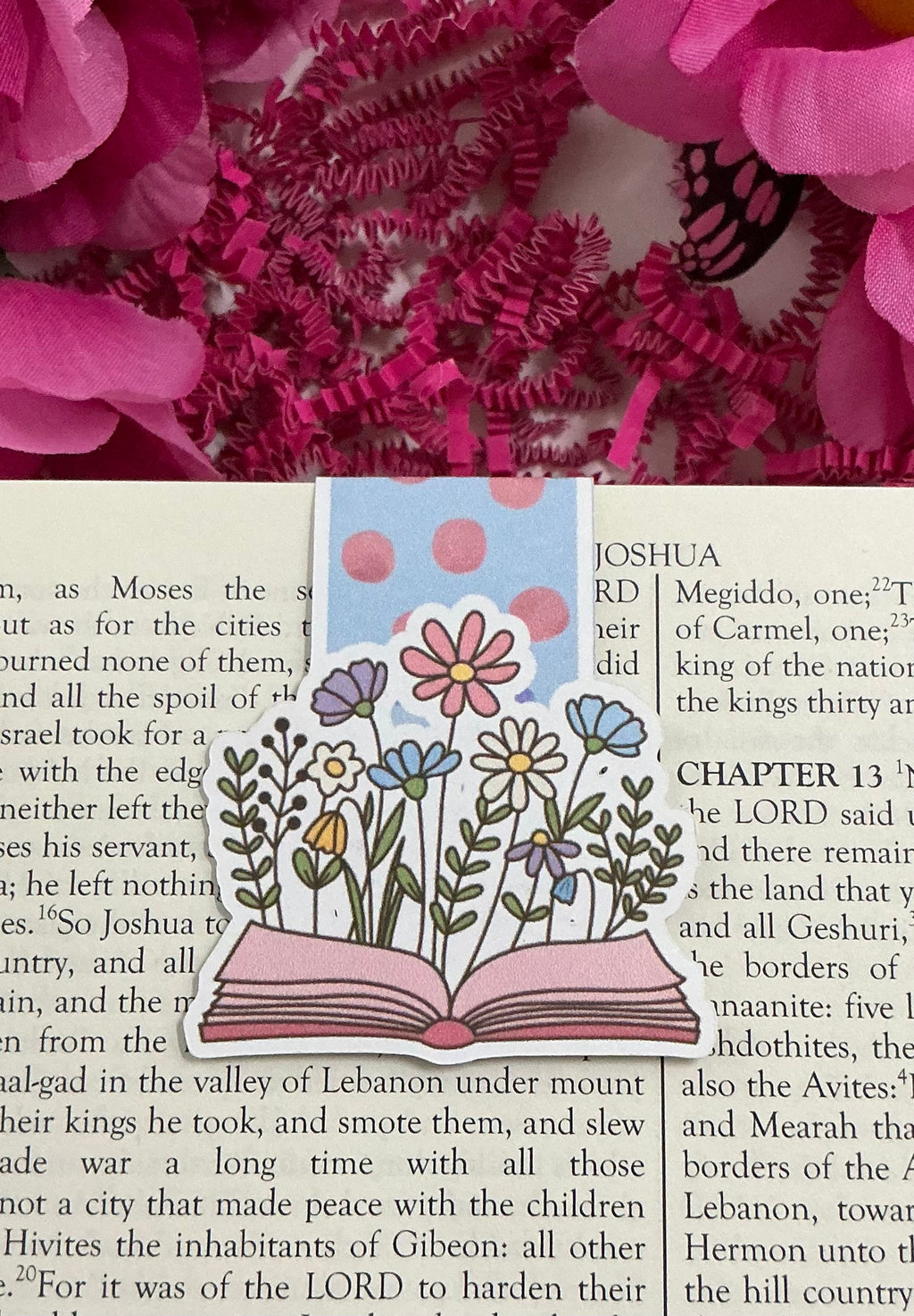 FlowerBook Magnetic Bookmark