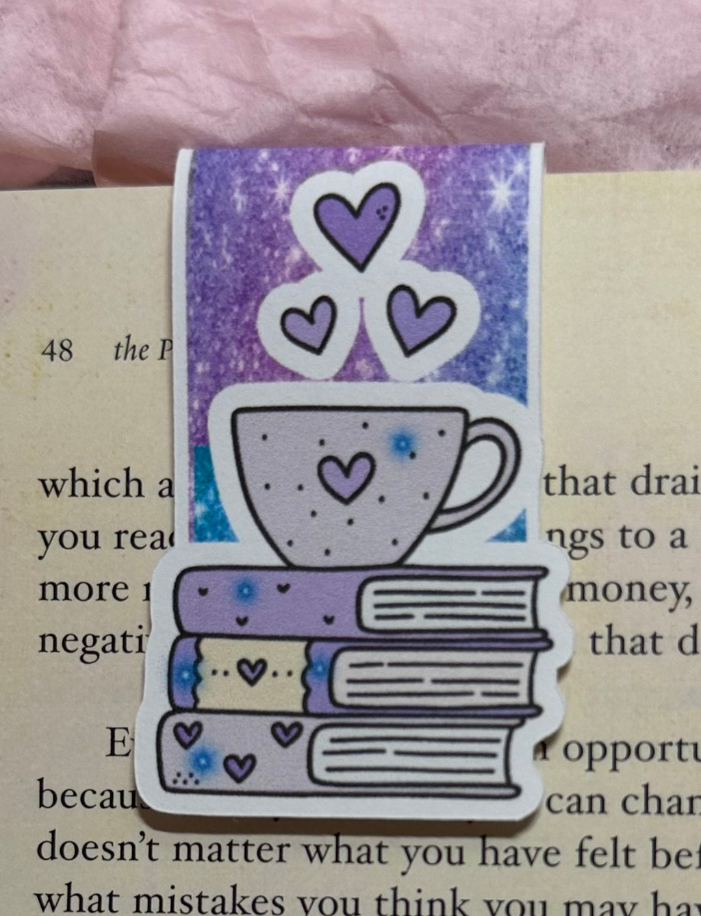 Book Lover Reader Obsessed Magnetic Bookmark