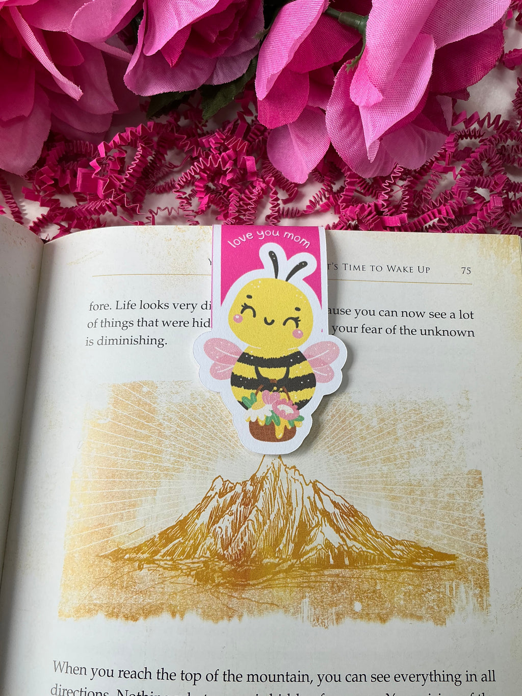 Love You Mom Magnetic Bookmark