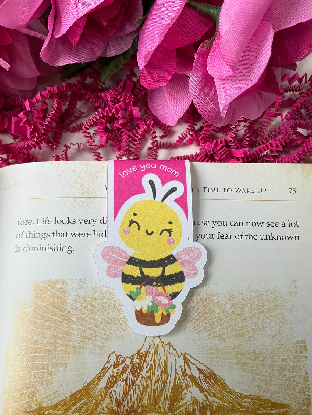 Love You Mom Magnetic Bookmark