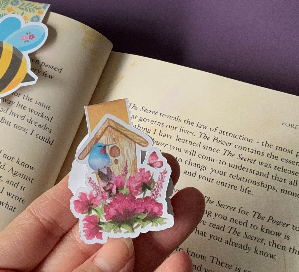 Bloom Birdhouse Magnetic Bookmark