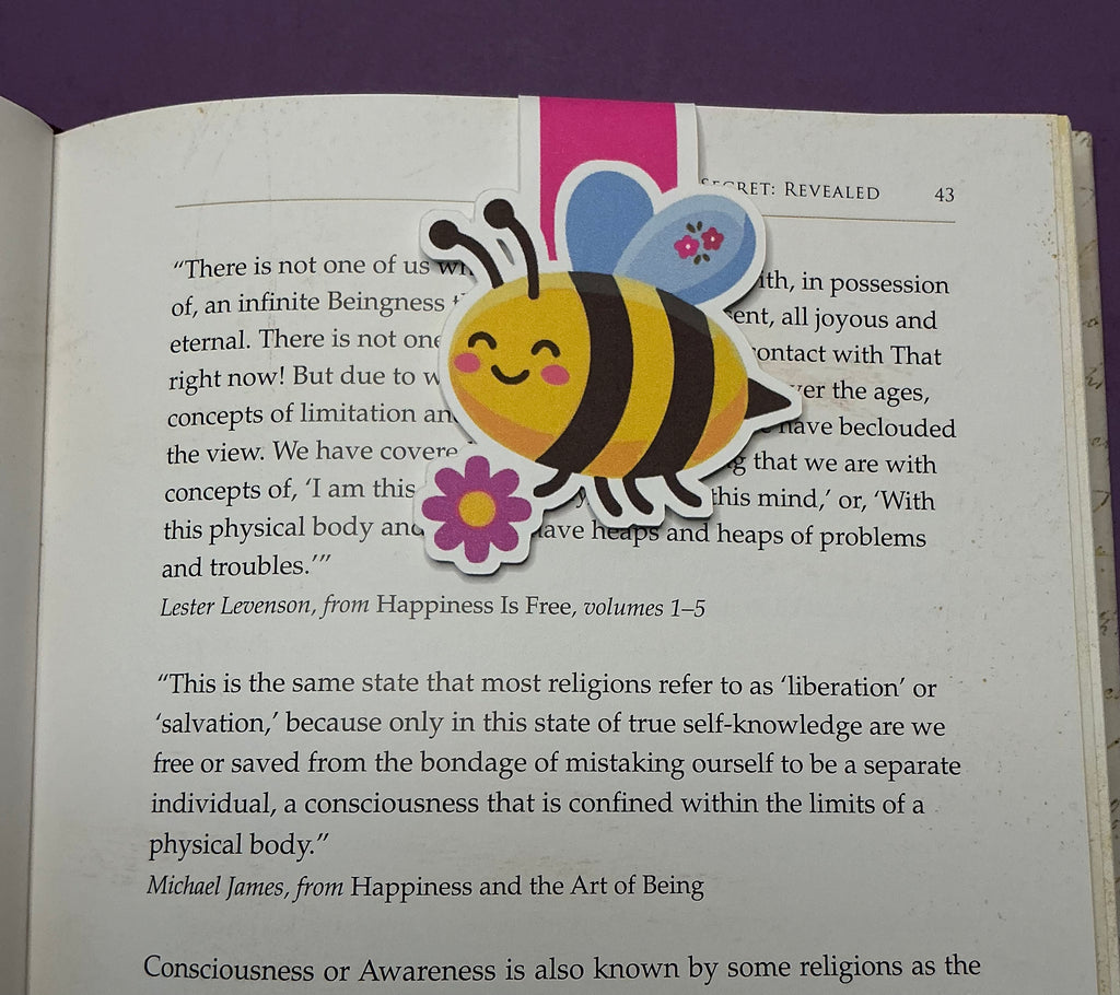 Bee book lover Magnetic Bookmark