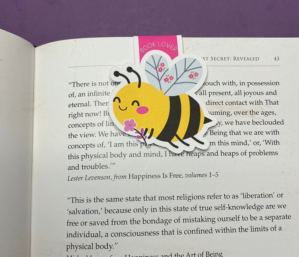Bee my Book Lover Magnetic Bookmark
