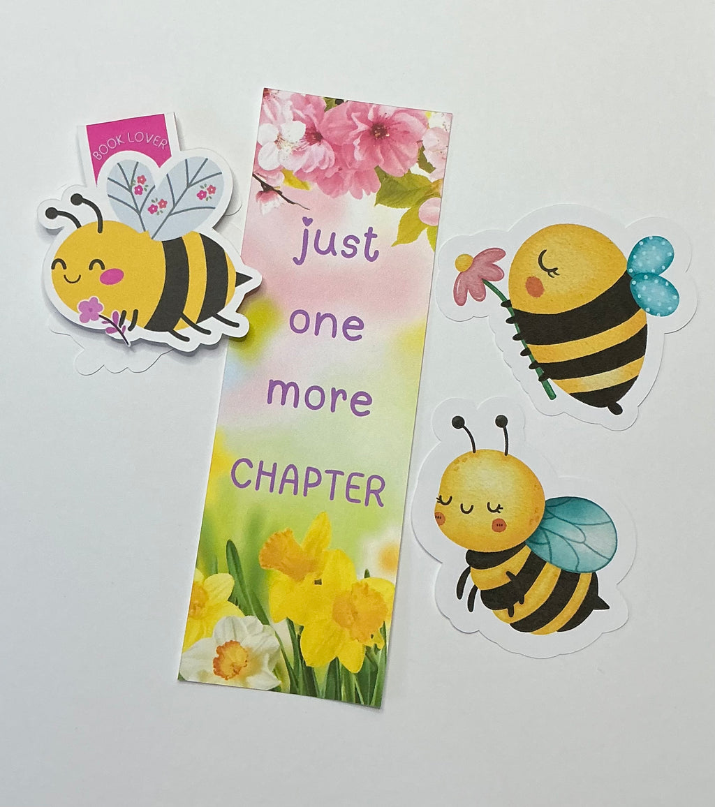 MONTHLY BEE BOOKMARK STICKER CLUB