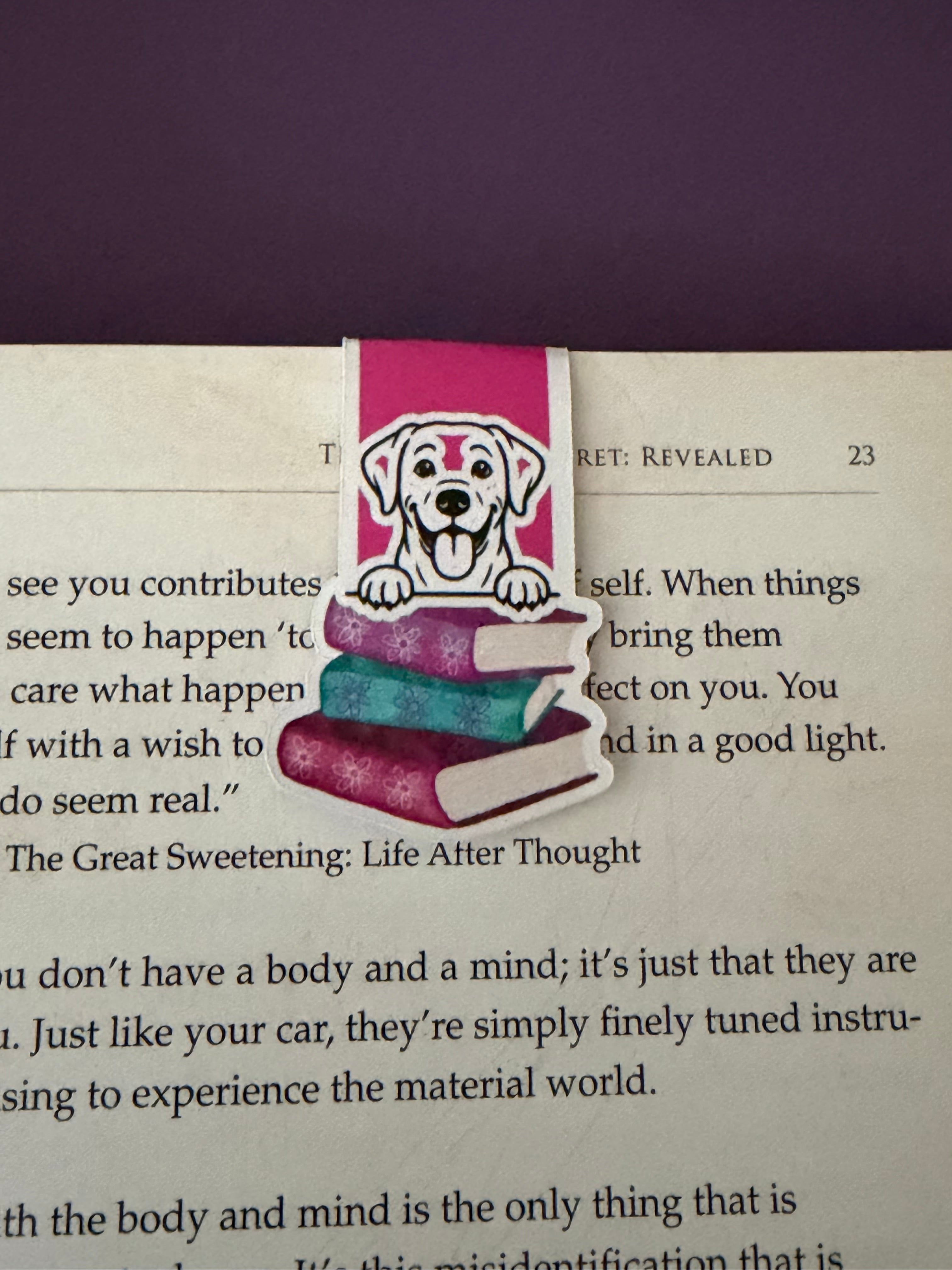 I love my dog BookStack Magnetic Bookmark