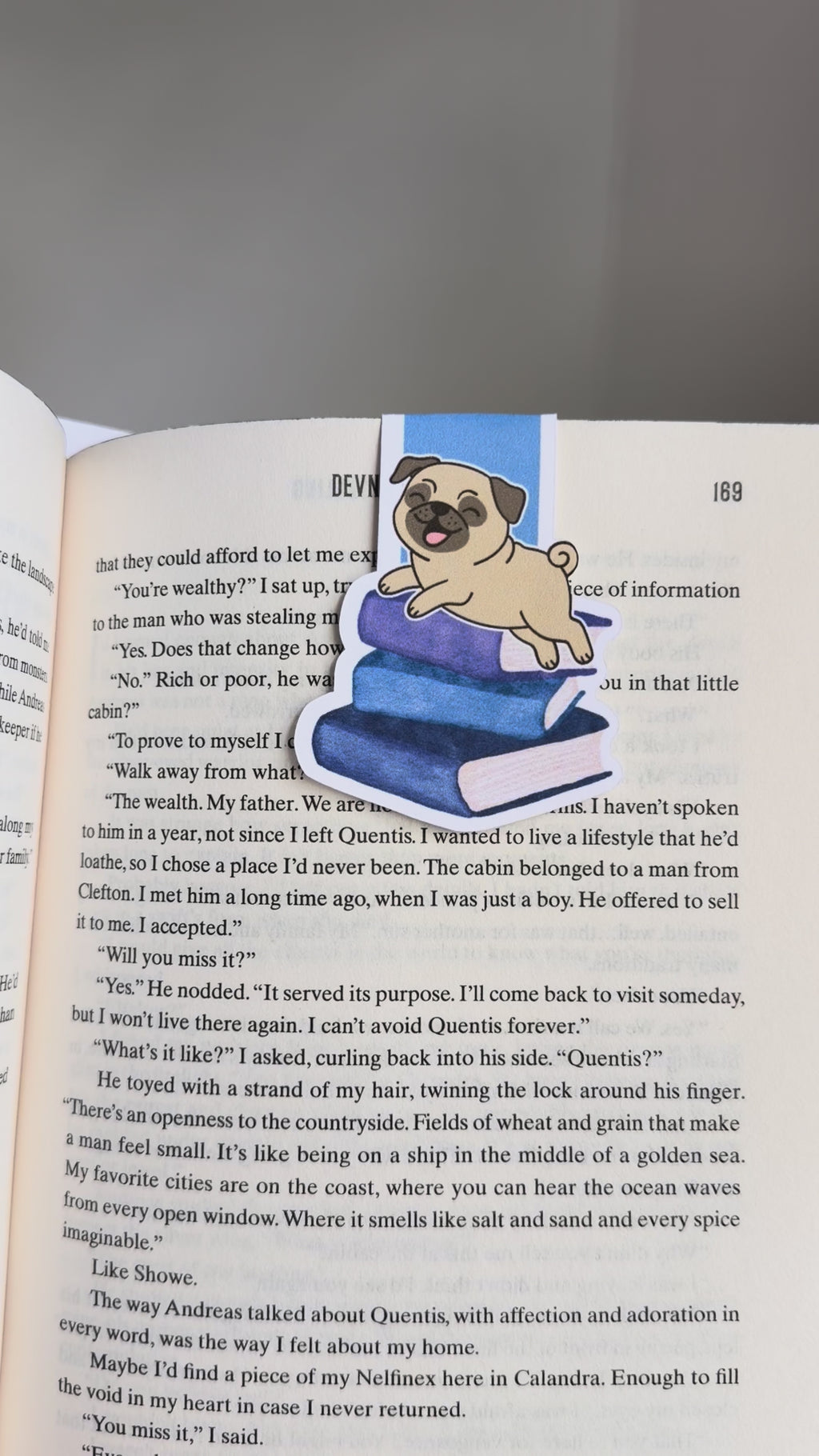 Frenchy on my Book Magnetic Bookmark